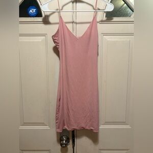 Love Tree Blush Pink V-Neck Dress